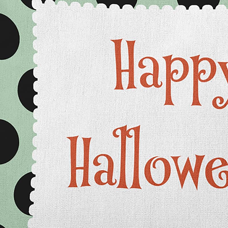Halloween Happy Halloween Dots Indoor/Outdoor Throw Pillow