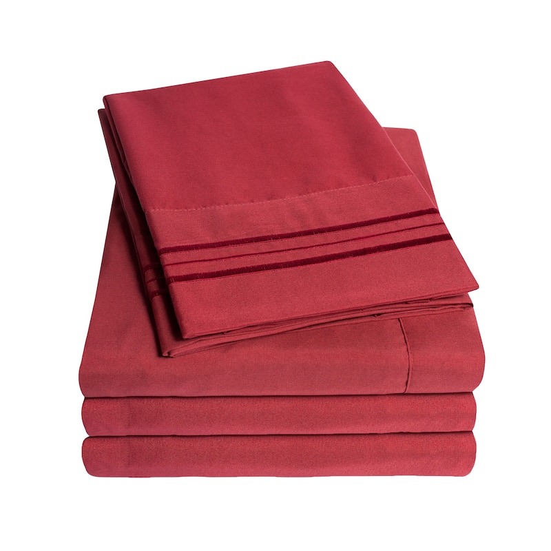 Soft Microfiber 5-piece Split King Bed Sheet Set