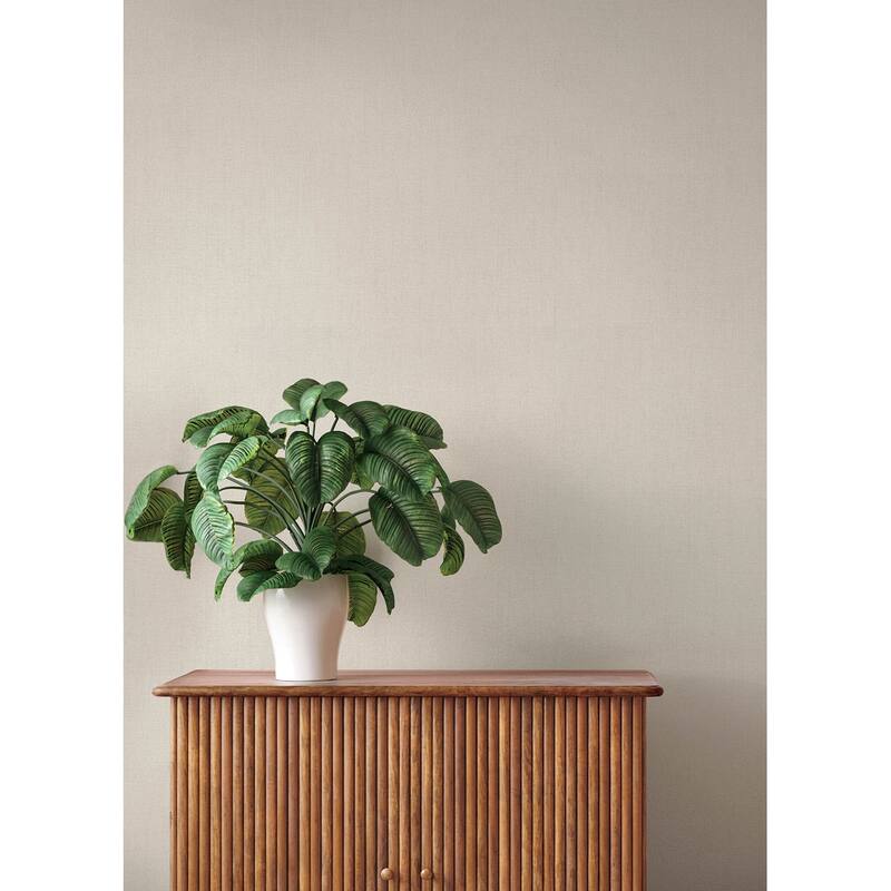 A-Street Prints Naim Beige Solid Texture Wallpaper