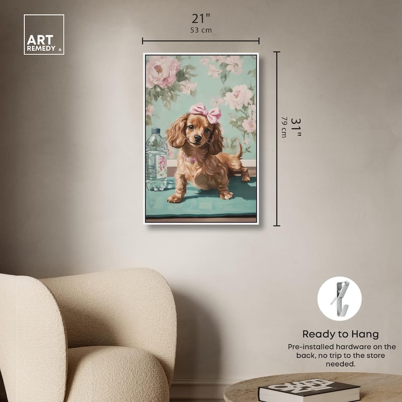 Doxxie Dainty Yoga Canvas by Art Remedy