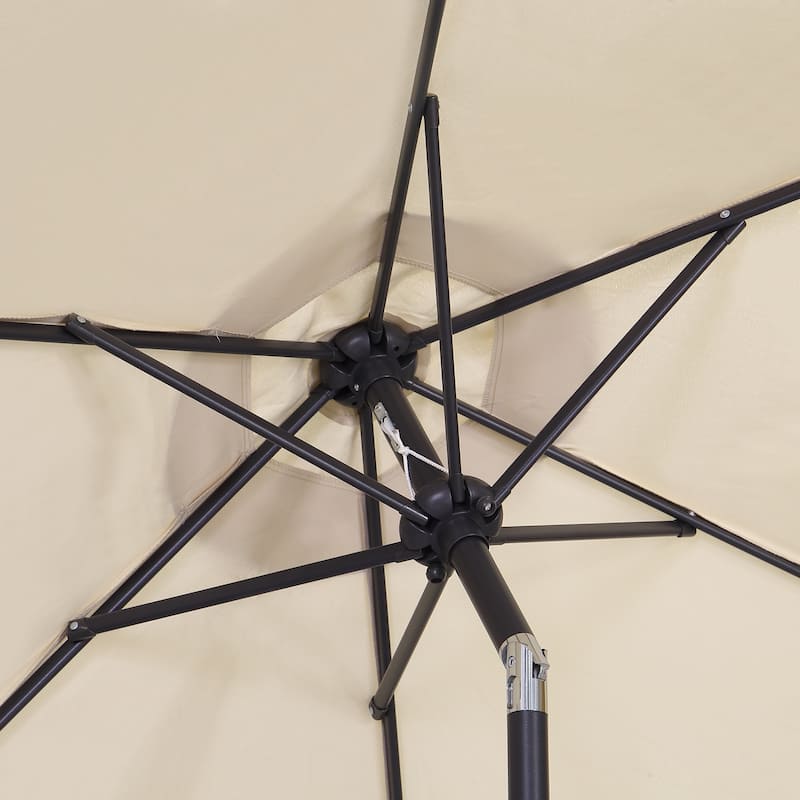 Ainfox 7.5ft Patio Umbrella Outdoor Umbrella Tilt Multi-color Without Base