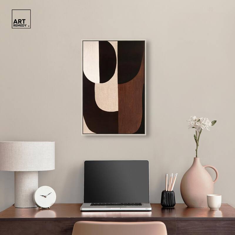 Quartet in Brown I Canvas by Art Remedy