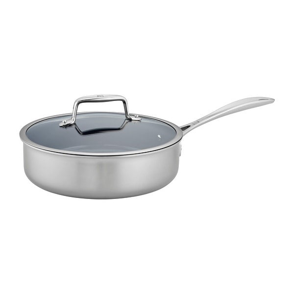 ZWILLING Clad CFX Stainless Steel Ceramic Nonstick Saute Pan - Stainless Steel. Opens flyout.