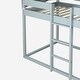 preview thumbnail 40 of 39, Twin Over Twin Bunk Bed Wood Bed with Tent