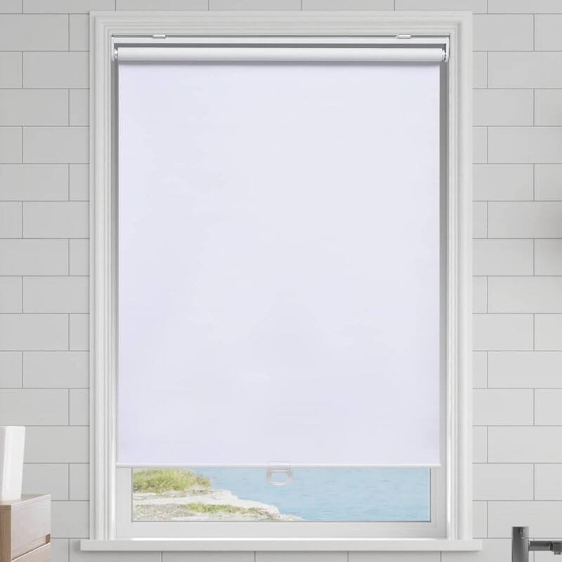 Cordless Roller Shades Blackout Blinds for Darkening Rolled Up Shades - 72"L x 34"W
