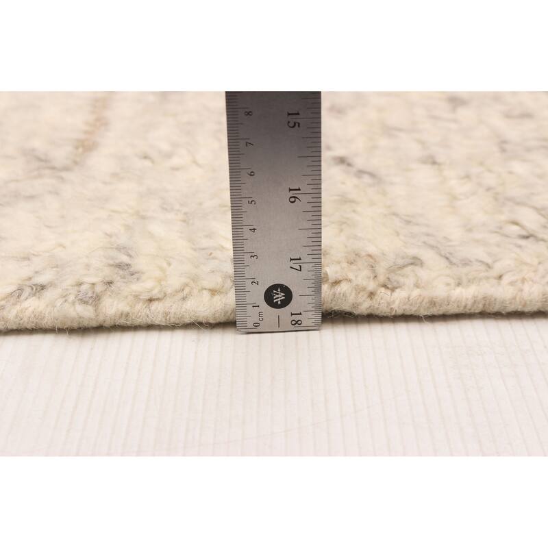 ECARPETGALLERY Hand-knotted Tangier Ivory Wool Rug - 8'2 x 10'0