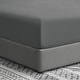 preview thumbnail 1 of 5, Swift Home Double Brushed Microfiber 16-Inch Deep Pocket Single Fitted Sheet California King - Grey