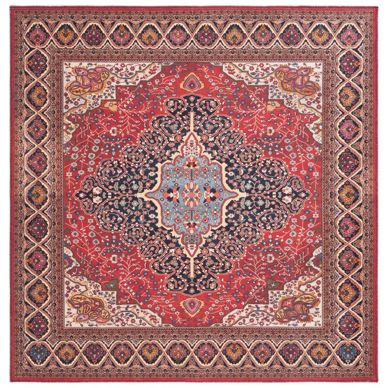 SAFAVIEH Serapi Leatha Traditional Machine Washable Cotton Rug