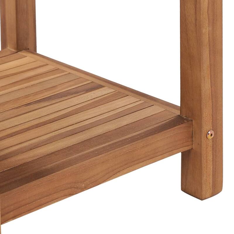 vidaXL Coffee Table 17.7"x17.7"x17.7" Solid Teak Wood