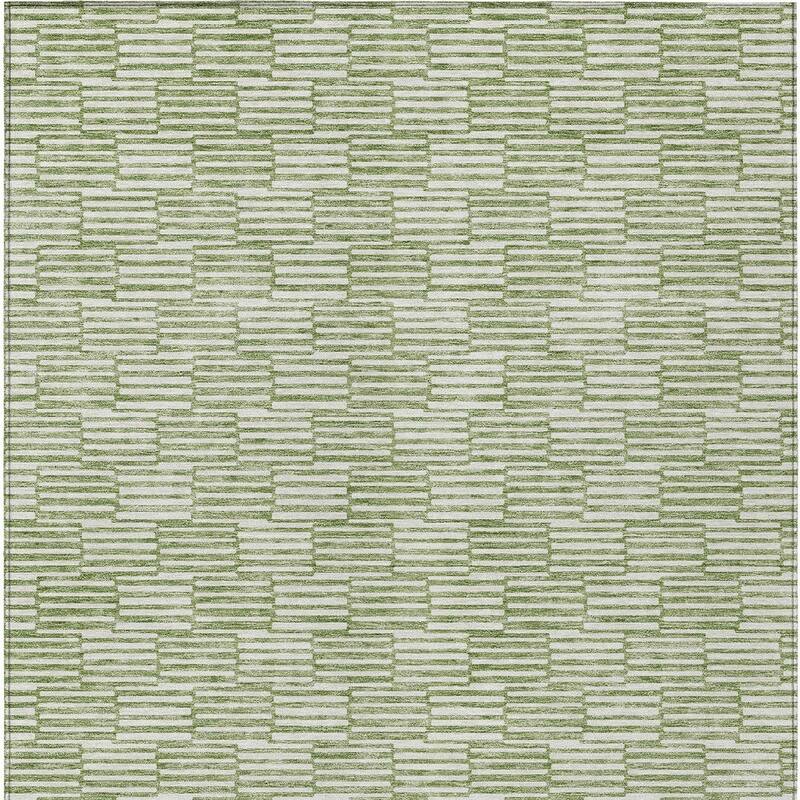 HomeRoots Geometric Transitional Rectangle Outdoor Rug