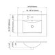 preview thumbnail 3 of 41, Dowell 18" FTB Ceramic Single Bathroom Vanity Basin