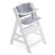 preview thumbnail 1 of 4, hauck High Chair Pad Deluxe Cushion for Alpha+ and Beta+ Wooden Highchair, Grey - 0.66