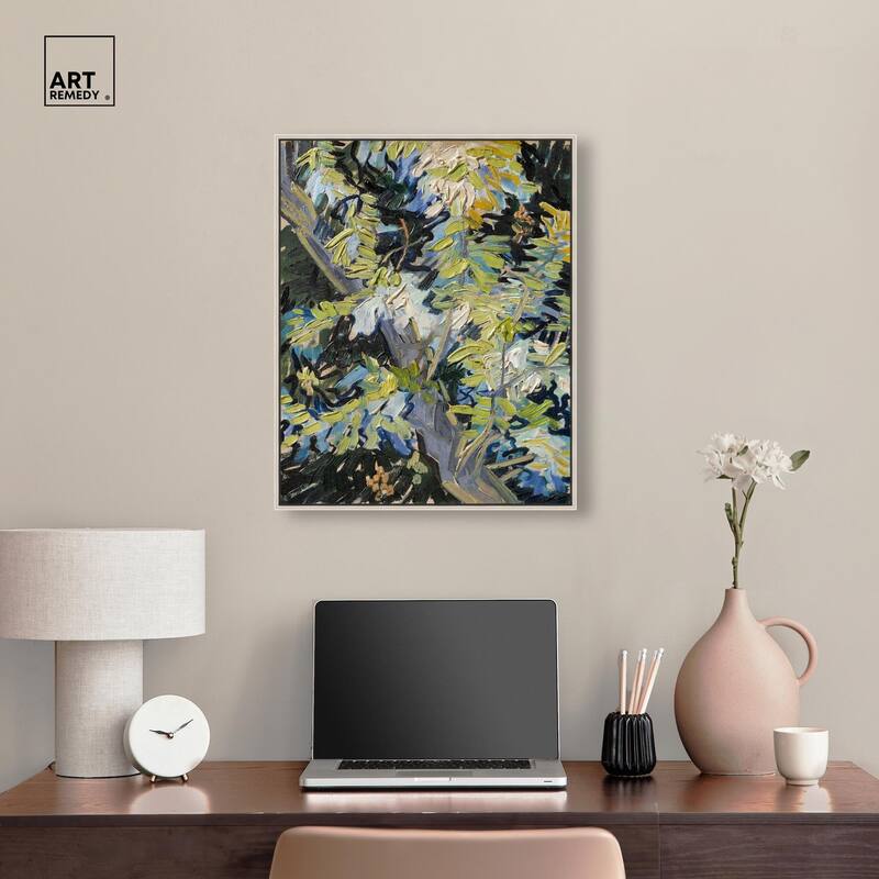 Blossoming Acacia Branches 1890 Canvas by Art Remedy