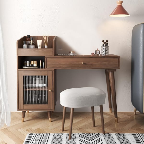 JASIWAY Modern Simple Makeup Vanity Dressing Table - Bed Bath & Beyond -  38120737