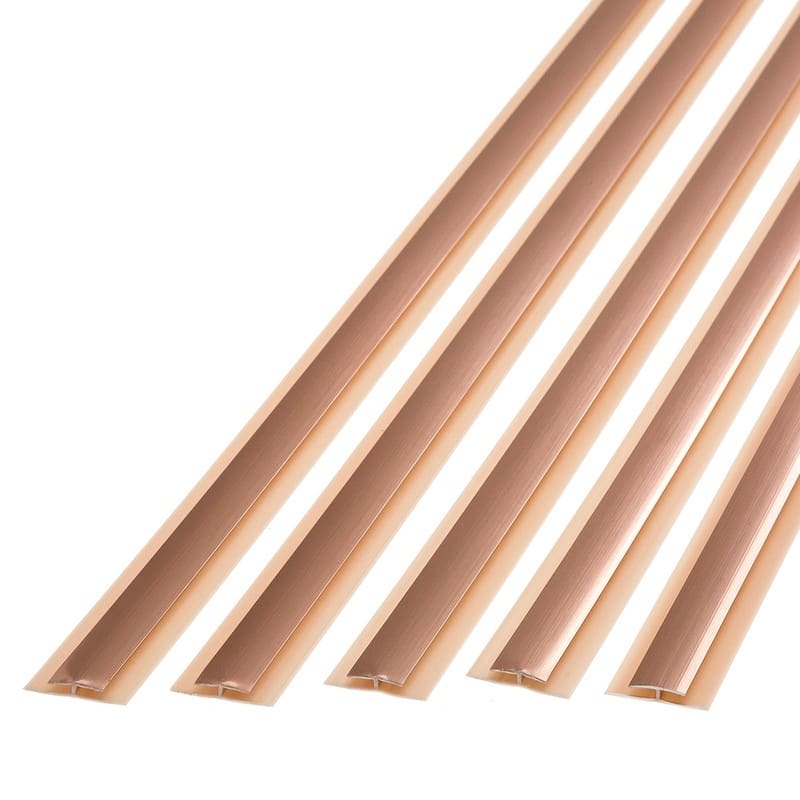 FASÄDE 47 in. Decorative Vinyl Divider Trim Polished Copper (5 Pack) - 5 Pack - 5 Pack