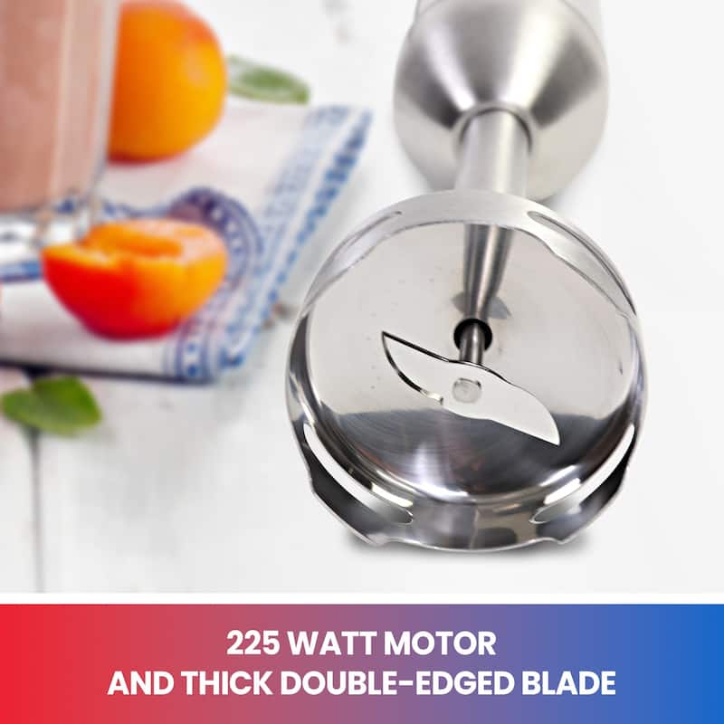 Total Chef Variable Speed Immersion Blender with Turbo Boost, 225 Watts
