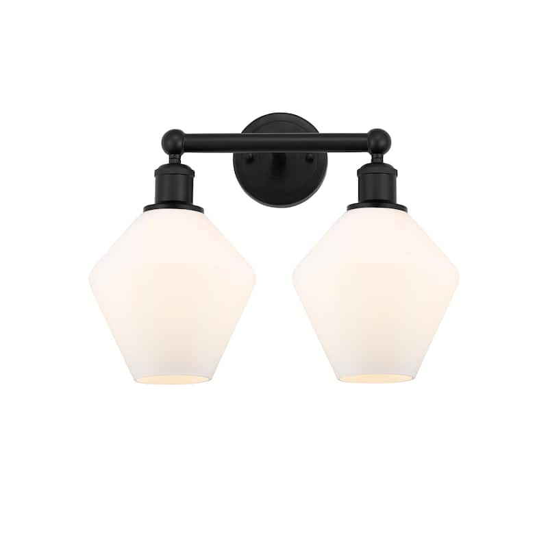 Innovations Lighting Cindyrella - 2 Light 17" Bath Vanity Light - Cased Matte White/Matte Black