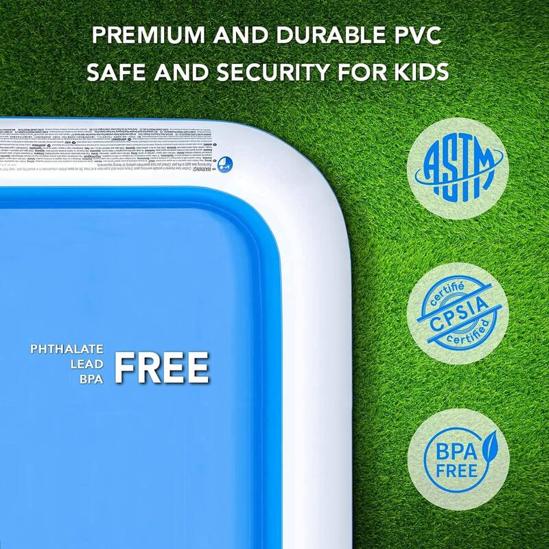 Inflatable Swimming Pool Kiddie Pools Family Swim Center for Kids Full-Sized Lounge Pool for Kids Easy Set Swimming Pool