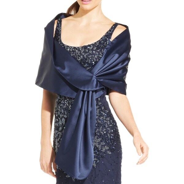 adrianna papell satin shawl