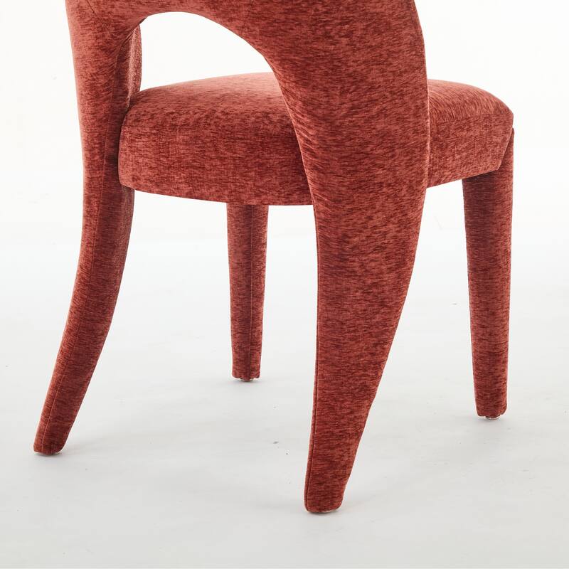 Contemporary Metal Frame Dining Chair Set of 2 with Sponge Cushion 300lb Capacity