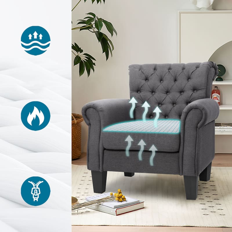 VredHom Accent Chair Club Chair Single Sofa Armchair - 32.08'' L x 32.67 '' W x 32.87 '' H