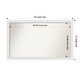 preview thumbnail 75 of 190, Wall Mirror Choose Your Custom Size - Extra Large, Blanco White Wood Outer Size: 45 x 27 in
