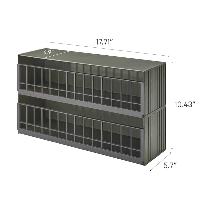 Yamazaki Home Toy Display Case, ABS Plastic - L 5.71 x W 17.72 x H 10.44 inches