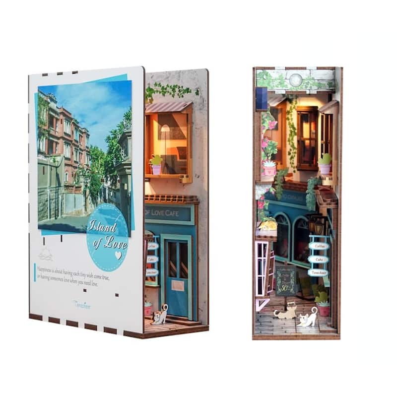 DIY 3D Book Nook Kit - Island of Love Cafe 83pcs