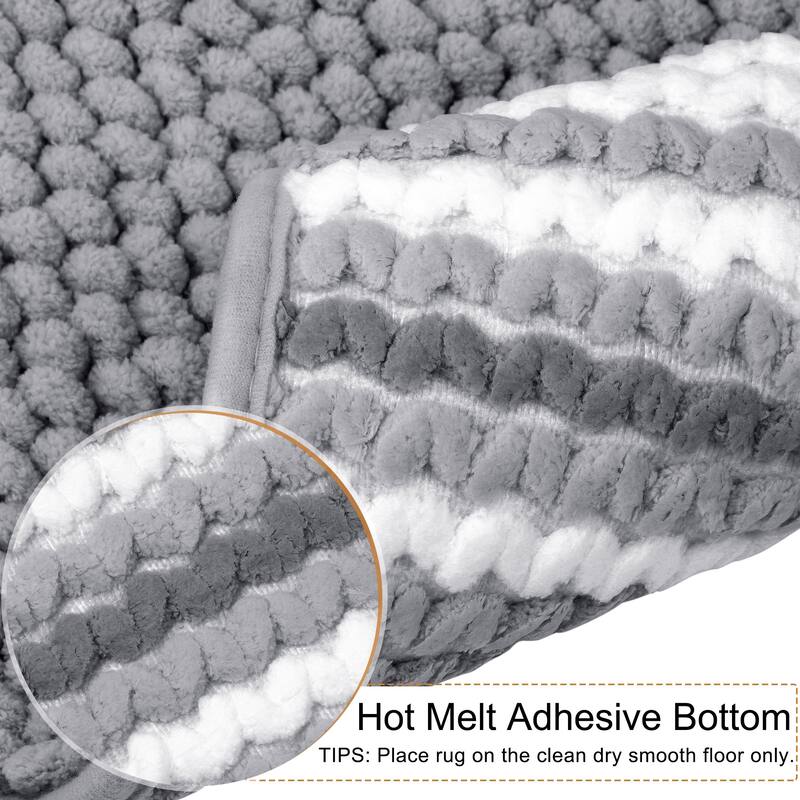 Chenille Rug Nonslip Mat Shaggy Soft Absorbent