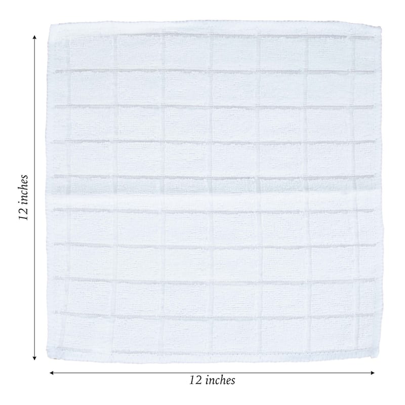 The Sloppy Chef Mesh Backed 12-Piece Dishcloths - 12x12