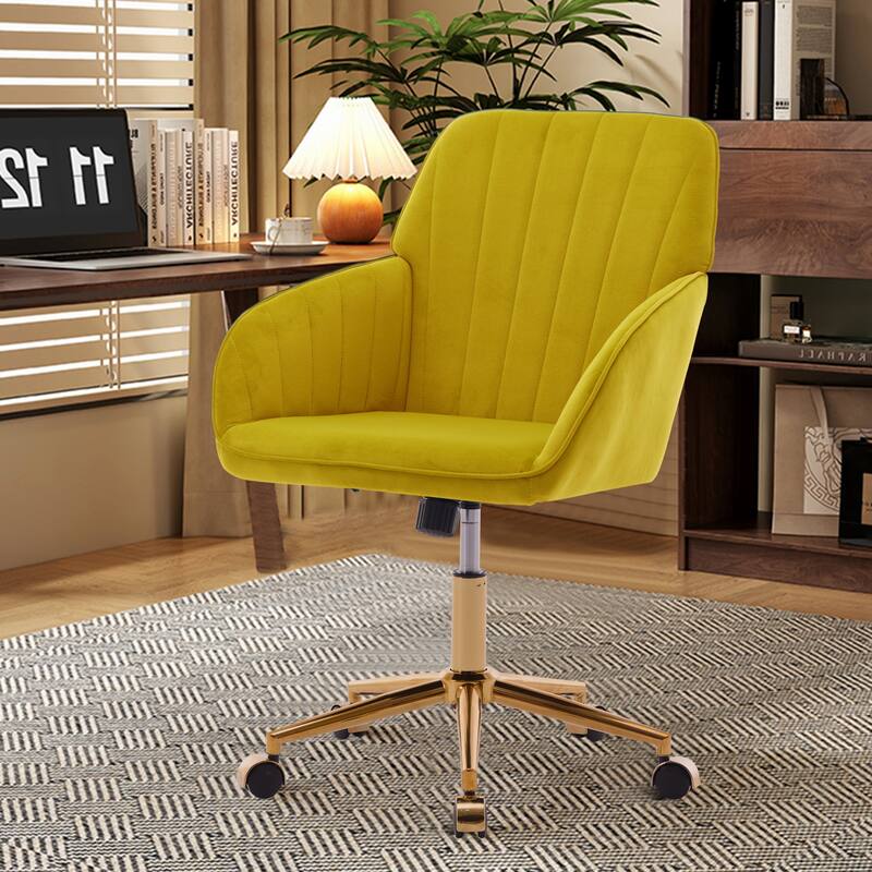 Modern Upholstered Swivel Office Chair