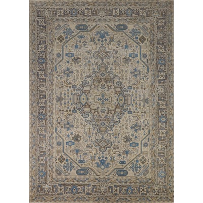Traditional Tabriz Persian Rug Living Room Hand-Knotted Wool Carpet - 8'4"x 10'9"