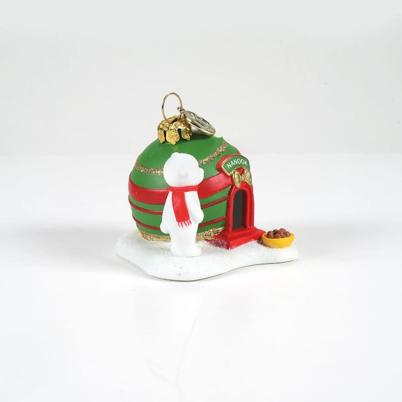 department 56 north pole nanook's home christmas figurine #6009834