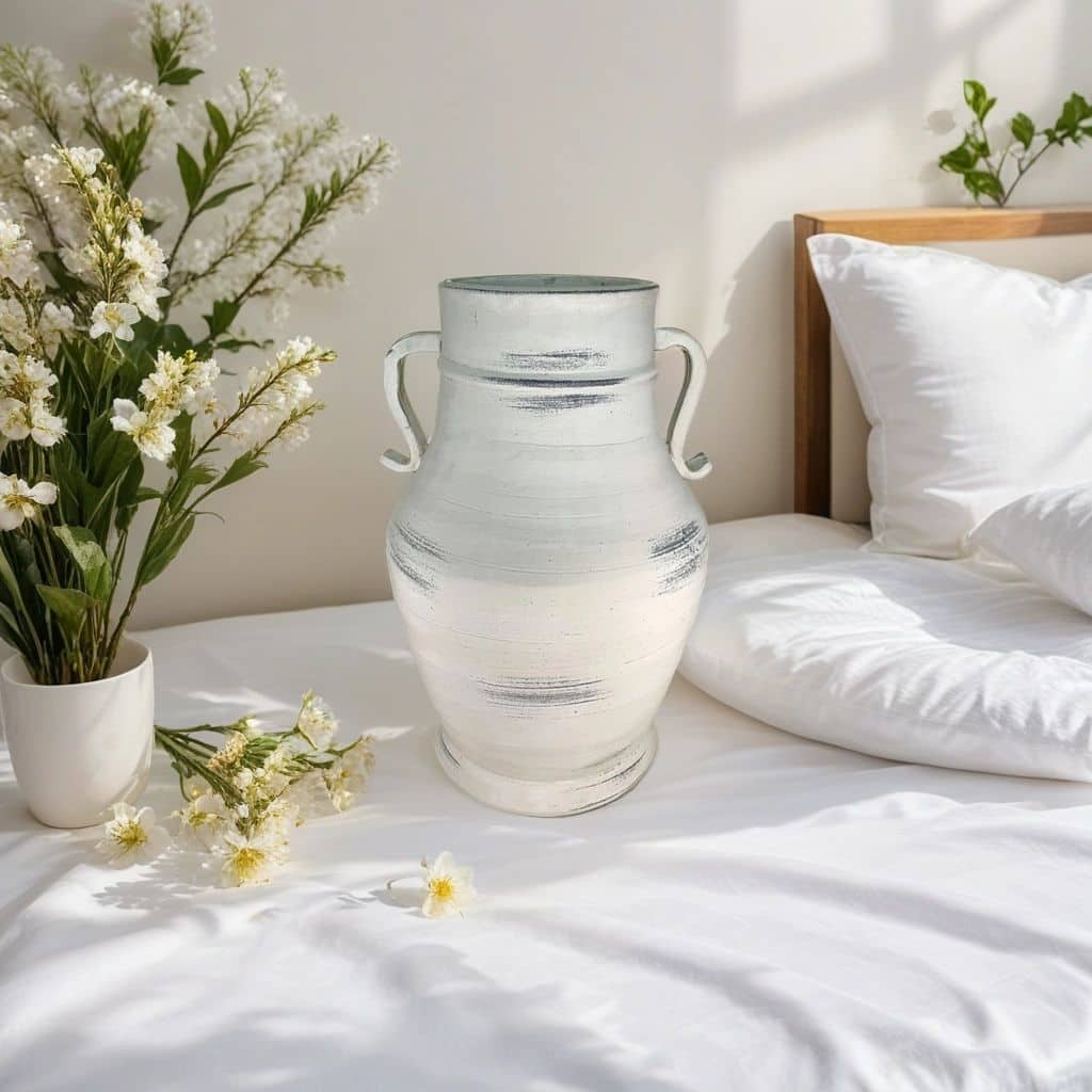 Ceramic Bohemian Barrel Urn