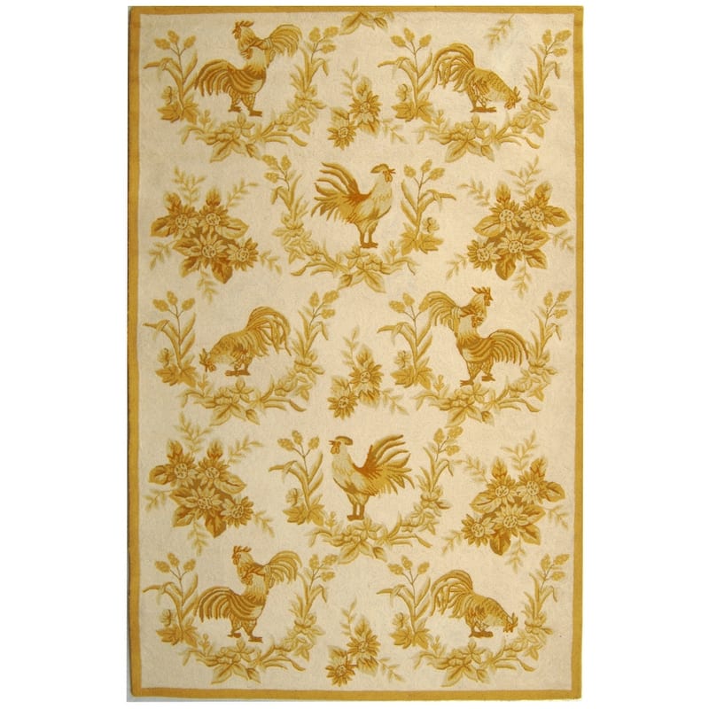 SAFAVIEH Handmade Chelsea Inis French Country Wool Rug