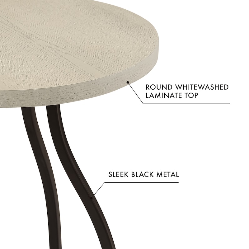 HomePop Lindsay Metal Base Accent Table