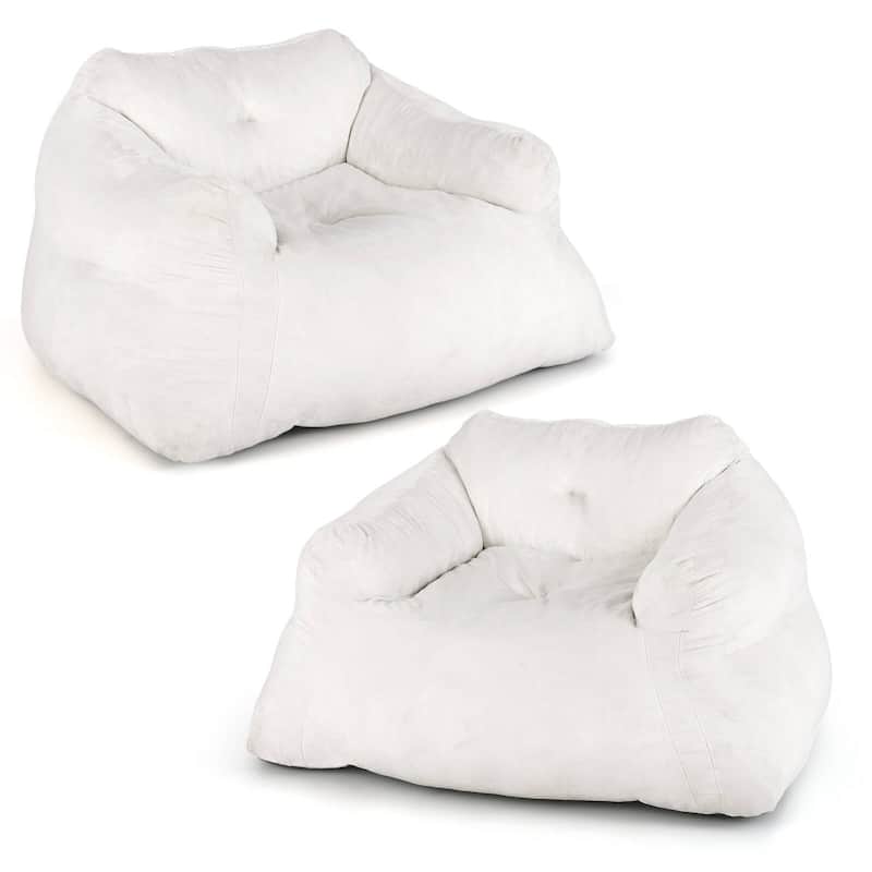 Costway Bean Bag Chair for Adults Plush Lazy Sofa with Ultra-soft