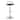 Porch & Den Stavenger Adjustable Bar Stool with Chrome Base & Rounded T Footrest