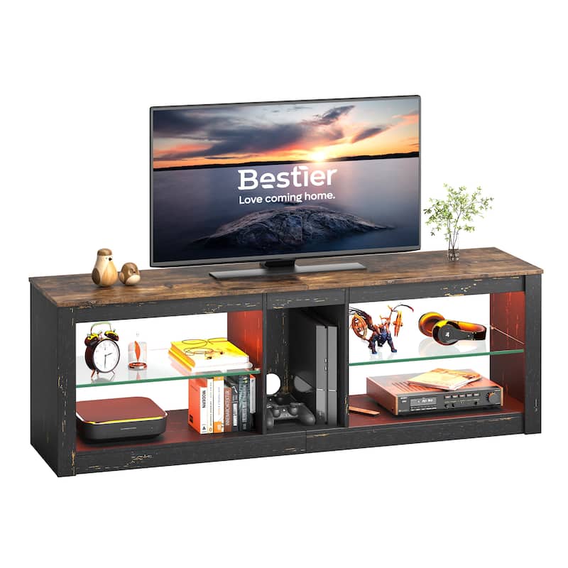 55 inch Entertainment Center LED TV Stand up to 65 Inch TVs for Living Room - 55 inches