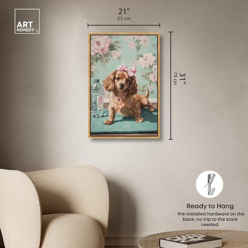 Doxxie Dainty Yoga Canvas by Art Remedy