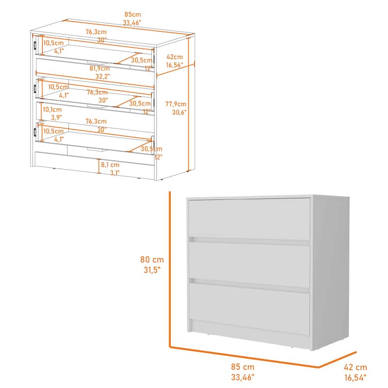3 Piece Bedroom Set, Nightstand + Dresser+ Armoire
