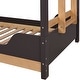 preview thumbnail 6 of 12, Furniture of America Zyric Modern Grey Mauve Solid Wood Twin over Twin Low Profile Bunk Bed