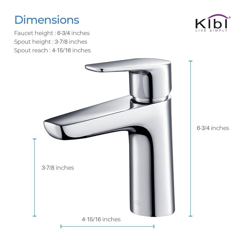 Lead Free Solid Brass Single Handle Bathroom Vanity Sink Faucet with Water Hose