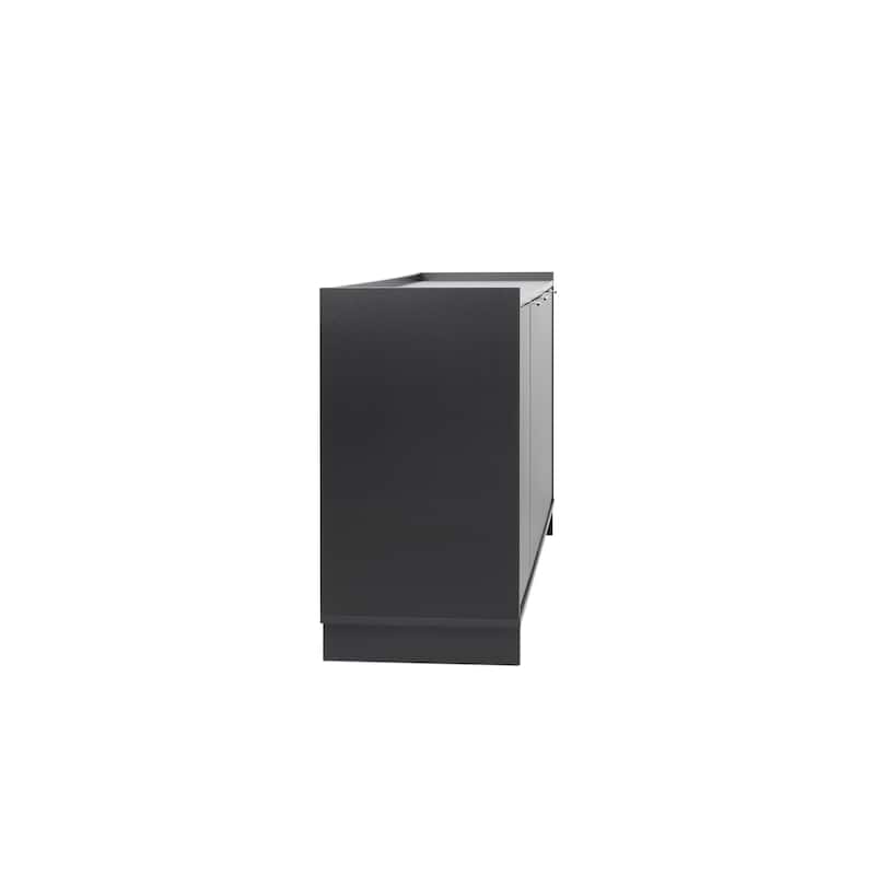 Prepac Simply Modern 4 Door 60" W x 30" H x 16" D Storage Cabinet - 60 in W x 30 in H x 16 in D