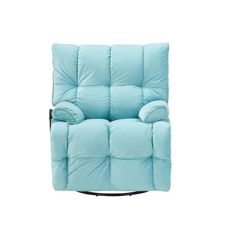 Cyan Velvet Single Sofa for Small Spaces