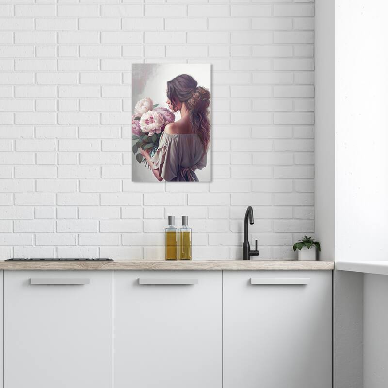 Wynwood Studio Fashion and Glam Antoinette Gray and Traditional Wall Art Canvas Print - 24 x 16