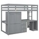 preview thumbnail 35 of 33, Modern Desige Twin Size Loft Bed with Wardrobe,Desk and Storage Drawers