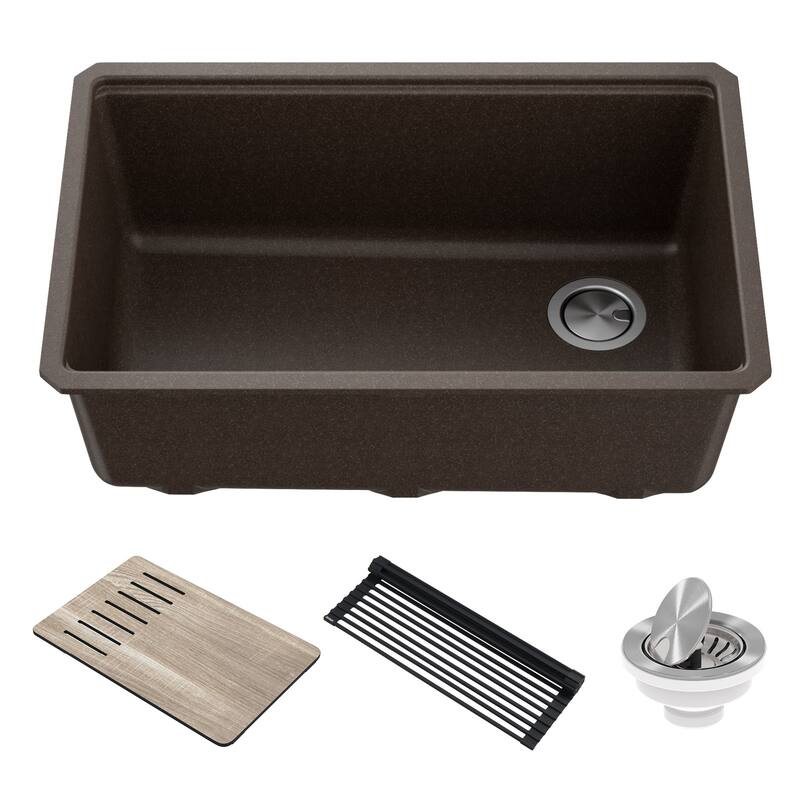 KRAUS Bellucci Workstation Undermount Granite Composite Kitchen Sink