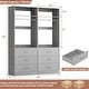 preview thumbnail 3 of 50, Kyrvo Freestanding Closet System with 3 Wooden Drawers and Hanging Rod and Storage Shelf, Walk-in Closet Organizer Wardrobe