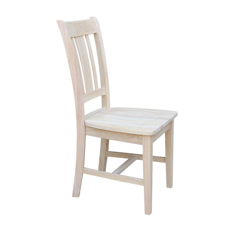 International Concepts Solid Wood San Remo Splatback Chairs - Set of 2